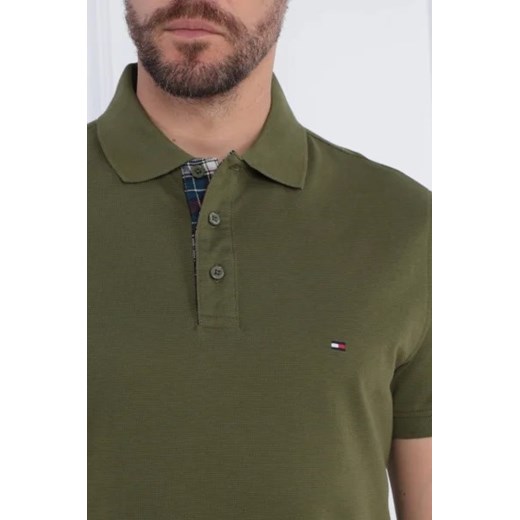 T-shirt męski Tommy Hilfiger casualowy z krótkim rękawem zielony