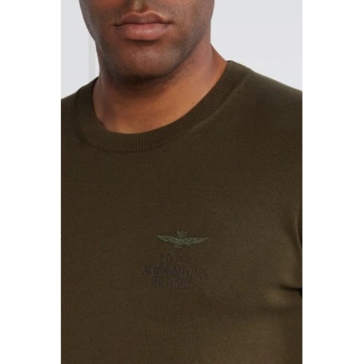 Aeronautica Militare Sweter | Slim Fit Aeronautica Militare XL okazja Gomez Fashion Store
