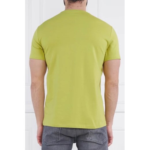 T-shirt męski zielony Armani Exchange z krótkimi rękawami 