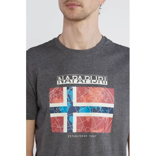 T-shirt męski Napapijri bawełniany
