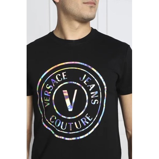 T-shirt męski Versace Jeans z krótkim rękawem młodzieżowy