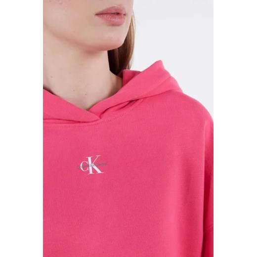 Bluza damska różowa Calvin Klein bawełniana 