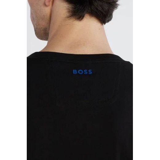 T-shirt męski BOSS HUGO czarny na wiosnę