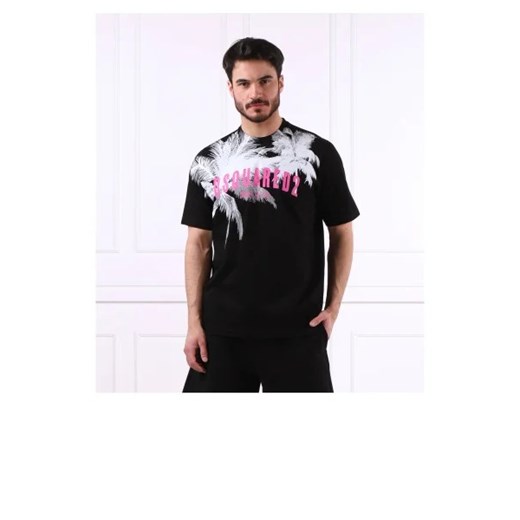 T-shirt męski Dsquared2 z krótkim rękawem