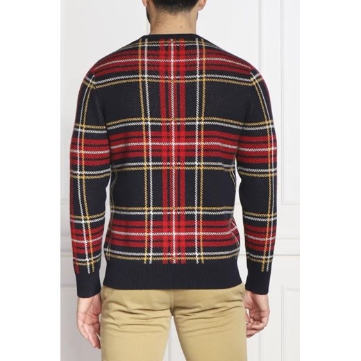 Sweter męski St.barth zimowy w kratkę 