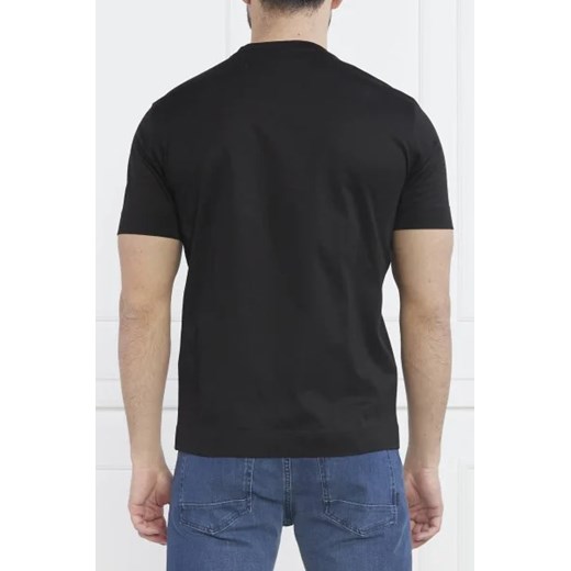 T-shirt męski czarny Emporio Armani z krótkim rękawem 