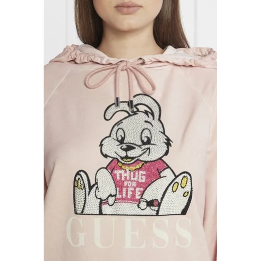 GUESS Bluza xbrandalised leon washed bunny | Oversize fit Guess OS wyprzedaż Gomez Fashion Store