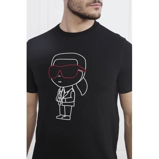 Karl Lagerfeld T-shirt | Regular Fit Karl Lagerfeld M promocyjna cena Gomez Fashion Store
