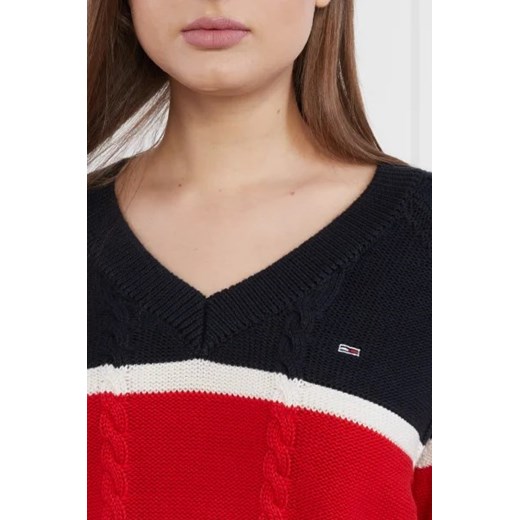 Tommy Jeans Sweter CRP STRIPE | Regular Fit Tommy Jeans XS Gomez Fashion Store wyprzedaż