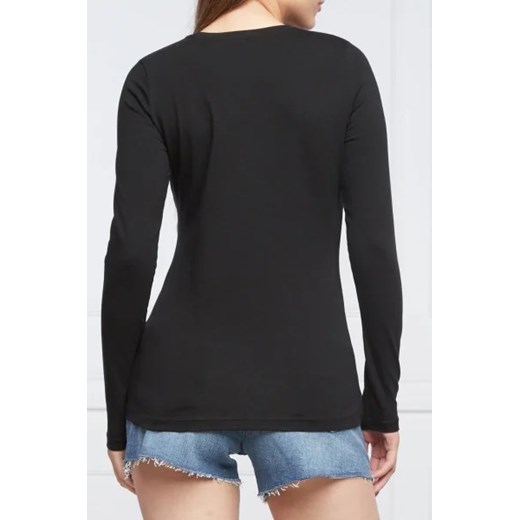 Bluzka damska czarna Pepe Jeans z elastanu