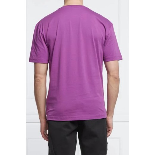 T-shirt męski BOSS HUGO fioletowy
