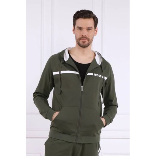 Bluza męska BOSS HUGO zielona z bawełny