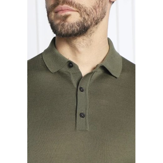 BOSS BLACK Wełniane polo Lancione | Regular Fit S okazja Gomez Fashion Store
