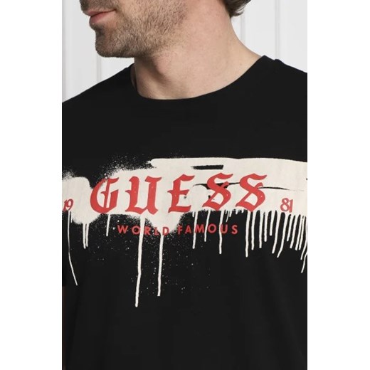 GUESS JEANS T-shirt GRAFFITI DRIPS | Regular Fit XL Gomez Fashion Store