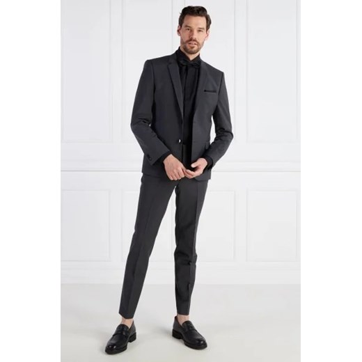 HUGO Wełniane spodnie HestenM204X | Extra slim fit 44 Gomez Fashion Store