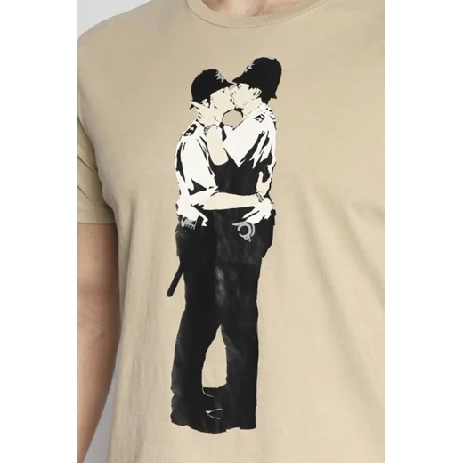 GUESS JEANS T-shirt POLICE LOVE | Regular Fit XL wyprzedaż Gomez Fashion Store