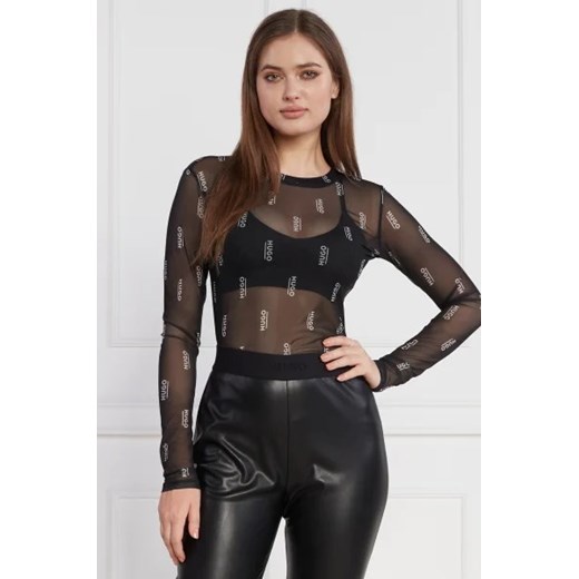 HUGO Bluzka Diralina | Slim Fit L okazja Gomez Fashion Store