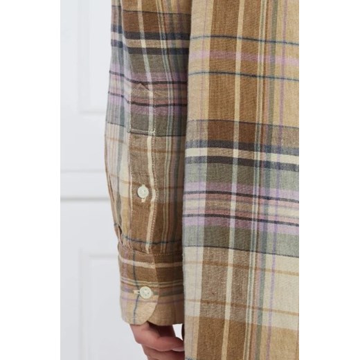 Sukienka Polo Ralph Lauren z okrągłym dekoltem lniana prosta casualowa