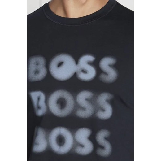 BOSS HUGO t-shirt męski z krótkim rękawem z napisem 