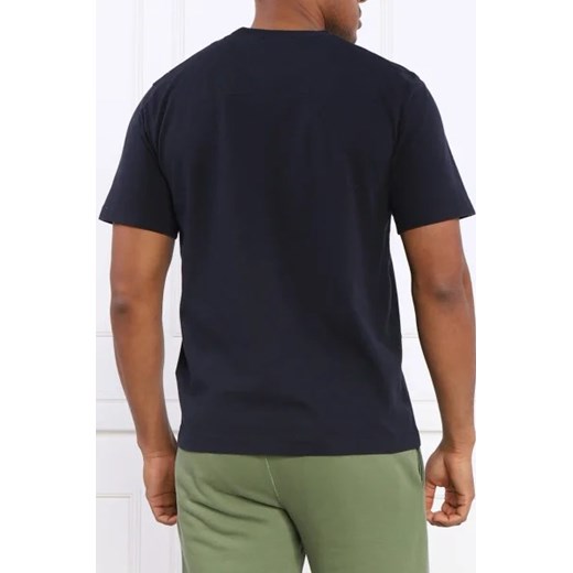 T-shirt męski Aeronautica Militare młodzieżowy z bawełny z krótkimi rękawami 