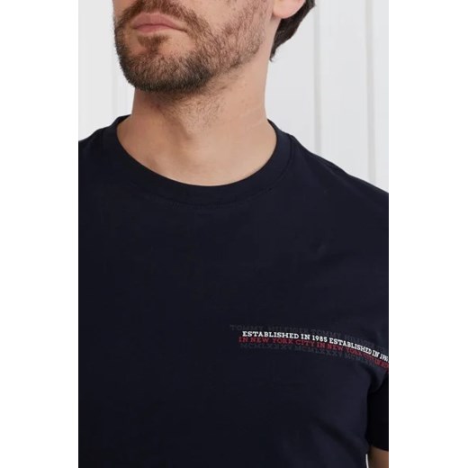 T-shirt męski czarny Tommy Hilfiger z krótkimi rękawami