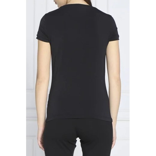 Bluzka damska Emporio Armani casual z okrągłym dekoltem z krótkim rękawem 