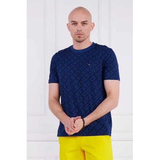 T-shirt męski Tommy Hilfiger granatowy bawełniany