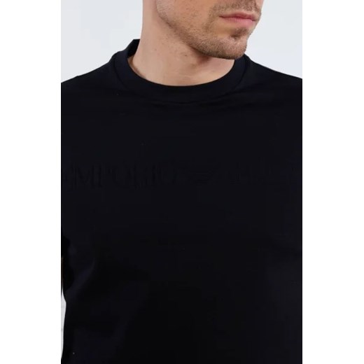 T-shirt męski Emporio Armani czarny z krótkim rękawem