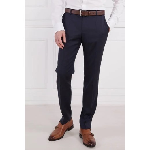 BOSS Wełniane spodnie H-Genius-MM-224 | Slim Fit 50 Gomez Fashion Store