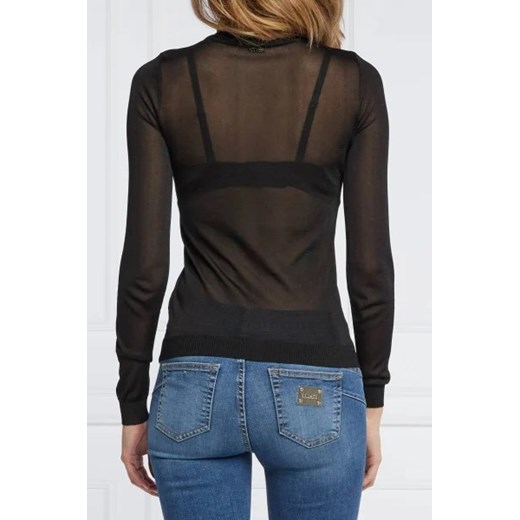 Sweter damski Guess zimowy z golfem z wiskozy