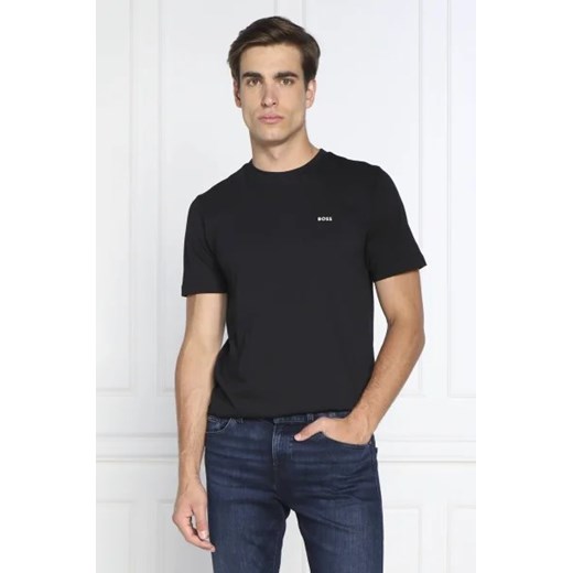 T-shirt męski BOSS HUGO czarny casual