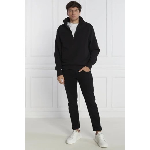 CALVIN KLEIN JEANS Sweter BADGE WAFFLE HALF ZIP | Regular Fit XXL promocja Gomez Fashion Store