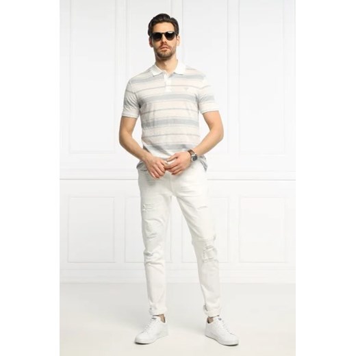 Guess t-shirt męski niebieski z krótkim rękawem