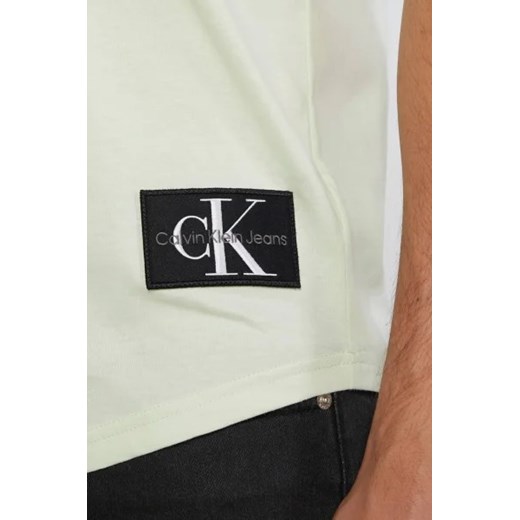 T-shirt męski Calvin Klein wiosenny z krótkimi rękawami 