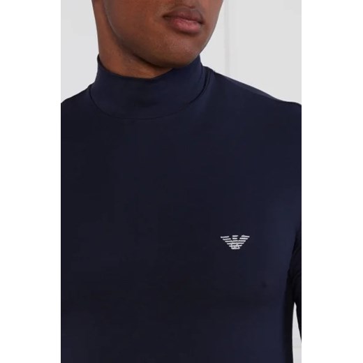 Sweter męski Emporio Armani granatowy z elastanu