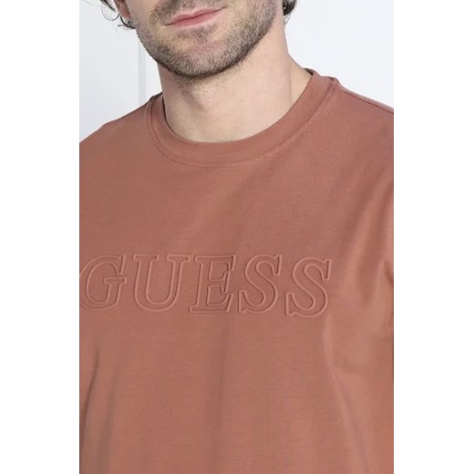 T-shirt męski Guess casualowy z krótkim rękawem 