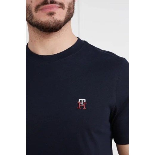 T-shirt męski granatowy Tommy Hilfiger z krótkim rękawem