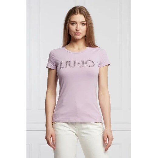 Liu Jo Rose T-shirt | Regular Fit ze sklepu Gomez Fashion Store w kategorii Bluzki damskie - zdjęcie 164175055
