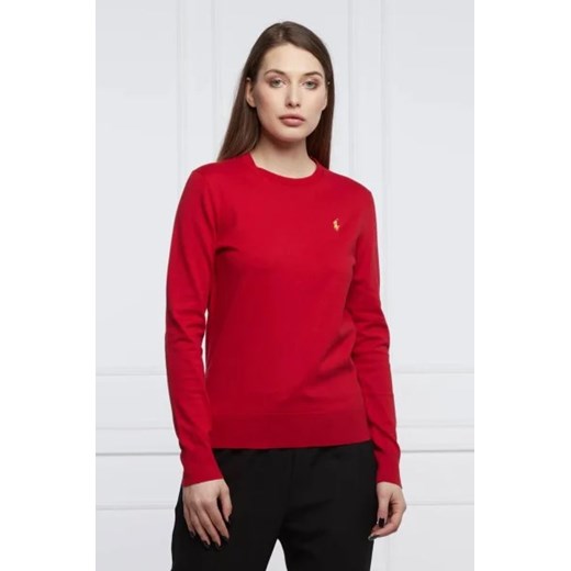 Sweter damski Polo Ralph Lauren z okrągłym dekoltem z elastanu