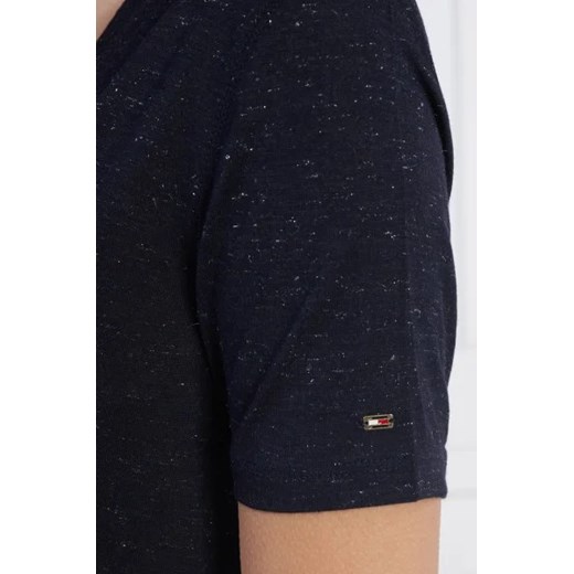 Tommy Hilfiger T-shirt REG V-NK FEM METALLIC SS | Regular Fit Tommy Hilfiger XS Gomez Fashion Store okazja