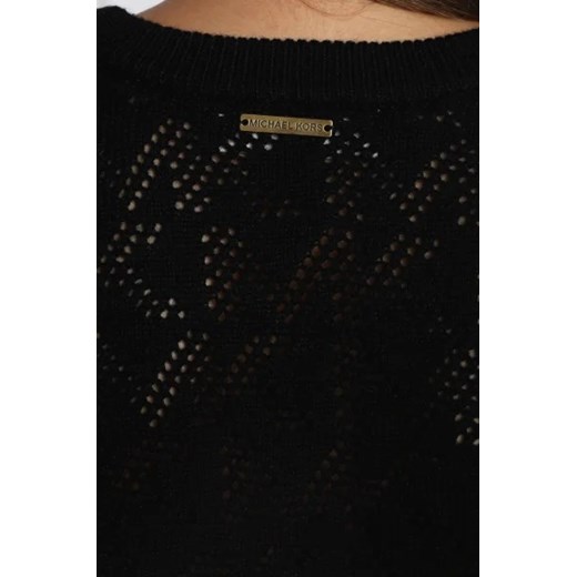 Sweter damski czarny Michael Kors z okrągłym dekoltem