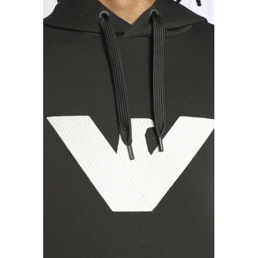 Bluza męska czarna Emporio Armani w stylu młodzieżowym 