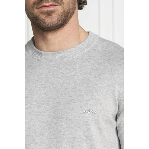 Sweter męski szary BOSS HUGO zimowy