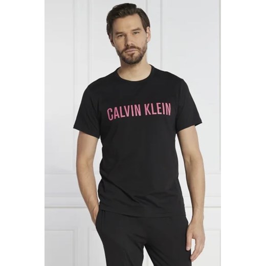 T-shirt męski czarny Calvin Klein Underwear z krótkim rękawem 
