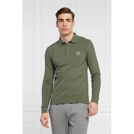 T-shirt męski BOSS HUGO casual z długim rękawem