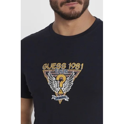 GUESS T-shirt SS CN GUESS WINGS LOGO TEE | Slim Fit Guess XXL promocja Gomez Fashion Store