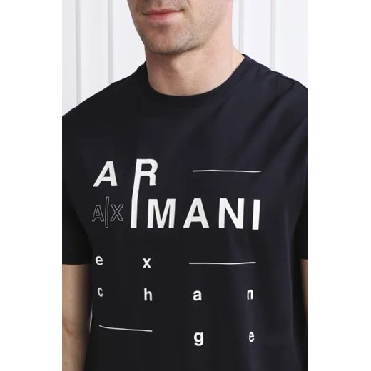 T-shirt męski Armani Exchange czarny z krótkim rękawem