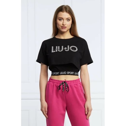 Liu Jo Sport T-shirt | Cropped Fit S wyprzedaż Gomez Fashion Store
