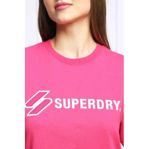 Superdry T-shirt CODE SL APPLIQUE | Loose fit Superdry S promocja Gomez Fashion Store