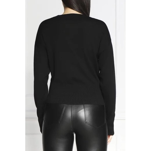 Pinko Wełniany sweter MERCURIO MAGLIA 100 WO + JACQU | Regular Fit Pinko XL wyprzedaż Gomez Fashion Store